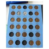 Lincoln Cents in Book