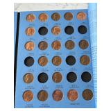 Lincoln Cents in Book