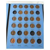 Lincoln Cents in Book