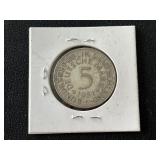 1951 German Silver 5 Deutschmark