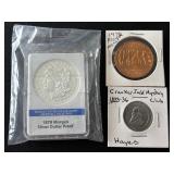 Assorted Silver Plated Replica and Tokens