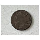 1831 Capped Bust Dime Hard to Find Only 771,350 Minted