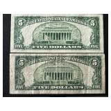 Green Seal $5 Dollar Federal Reserve Notes