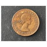 1964 Large British Penny