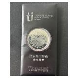 Treasure Island Casino Silver Plated Players Club Coin
