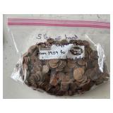 Lincoln Wheat Cents 5 Pound Bag