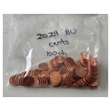 100 BU 2024 Lincoln Cents