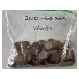 200 Wheat Cents