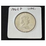1962-D Franklin Half Dollar Uncirculated