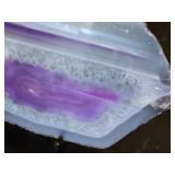 Amethyst and Agate Geode Slice(?) Approx. 11x7