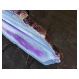 Amethyst and Agate Geode Slice(?) Approx. 11x7