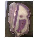 Amethyst and Agate Geode Slice(?) Approx. 11x7