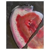 Agate Geode Slice - Broken -