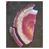Agate Geode Slice - Broken -