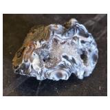 Geode Specimen with Crystal Interior and Banding Patterns - 2.5"