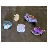 Amethyst and Mineral Stone Collection including Geode, Raw Crystals, and Pendant Jewelry - Small