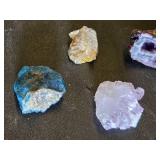 Amethyst and Mineral Stone Collection including Geode, Raw Crystals, and Pendant Jewelry - Small