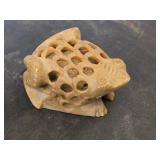 Carved Soapstone Frog Figurine