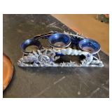 Copper Oil Lamp, Sun and Moon Candle Holder, and Various Candle Holders