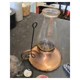 Copper Oil Lamp, Sun and Moon Candle Holder, and Various Candle Holders