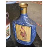 Baileys Irish Cream Tin, Beams Choice Whiskey Bottle, Jug Wine Bottle, and 1800 Tequila Bottle