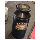 Baileys Irish Cream Tin, Beams Choice Whiskey Bottle, Jug Wine Bottle, and 1800 Tequila Bottle
