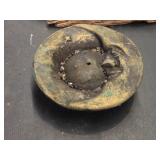 Incense Burners and Holders Set including Wooden Box, Brass Holder, and Frog on Driftwood
