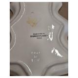 Assorted Home Decor Items including Gemini Plate, Christmas Tray