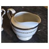 SMall Japanese Porcelain Sake Set and Decorative Ceramics