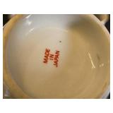 SMall Japanese Porcelain Sake Set and Decorative Ceramics