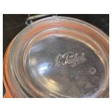 Le Parfait and Ball Glass Storage Jars Including Green and Clear Jars