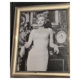 Marilyn Monroe Collectible Doll and Framed Photo - Doll 17.5"