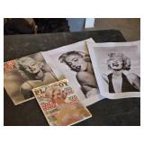 Marilyn Monroe Posters, Magazines, and Calendar Pages Lot
