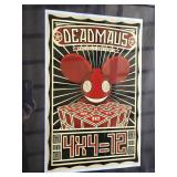Deadmau5 Concert Posters Including Day of the Deadmau5 and 4x4=12 - About 16x20