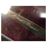 Decorative Paris Box, Map Tray, and Collectible Spoons Set