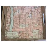 Decorative Paris Box, Map Tray, and Collectible Spoons Set