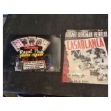 Las Vegas Royal Flush Poker Parlor and Casablanca Movie Tin Signs