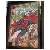 Large Framed Spider-Man Comic Book Cover and Art