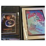 Labyrinth Movie Poster and Ziggy Stardust Concert Poster