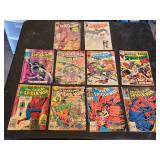 Lot of Spider-Man Comic Books including The Amazing Spider-Man, Spectacular Spider-Man, and Web of Spider-Man