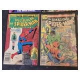 Lot of Spider-Man Comic Books including The Amazing Spider-Man, Spectacular Spider-Man, and Web of Spider-Man