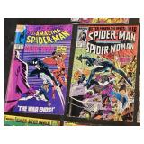 Lot of Spider-Man Comic Books including The Amazing Spider-Man, Spectacular Spider-Man, and Web of Spider-Man