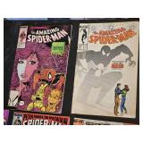 Lot of Spider-Man Comic Books including The Amazing Spider-Man, Spectacular Spider-Man, and Web of Spider-Man