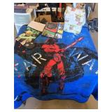 Star Wars Holiday and Decor Lot Including Yoda Stocking and Baby Yoda Bag