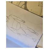 3DLightFX Star Wars Wall Stickers including Death Star and Yoda Face, Star Destroyer Drawing, and Sketchbook with Star Wars Characters and Ships
