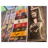 Set of Posters including The Godfather and Game of Thrones House Sigils and Frames