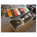 Set of Posters including The Godfather and Game of Thrones House Sigils and Frames