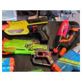 Lot of Nerf and Toy Blasters, Assorted Models and Accessories