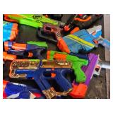 Lot of Nerf and Toy Blasters, Assorted Models and Accessories
