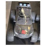 New Bright RC Monster Truck, RC Buggy, and Green Toy Garbage Truck - No Controllers